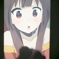 Cute Megumin Anime Cum Tribute: Gay Bukkake Bukkake Porn feat. Curved Messer