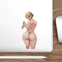 Big Butt Christa Lenz Waterproof Sticker