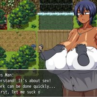 Tanned Girl Natsuki HENTAI Game Ep.3 a naked bath feels so good after talking to the perverted villagers !