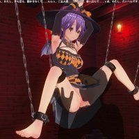 3D HENTAI BDSM gebonden heks krijgt cunnilingus orgasme