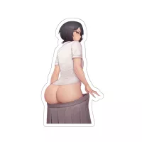 Thick Butt Seifuku Kuchiki Rukia Bleach Sexy Anime Waterproof Sticker