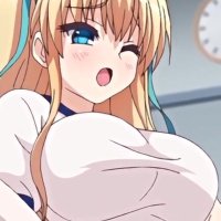 Cute busty anime girl shakes tits and ass while riding dick