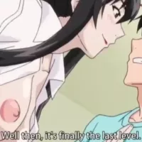 Super hot anime MILF with huge beautiful tits having sex with her stepson