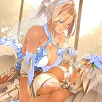 Wallpaper : illustration anime big boobs dress gloves cartoon lying down cleavage lesbians ecchi brides mangaka undergarment 1446x2046