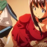 Tsundero pornocompilatie met sexy anime-meisje met enorme borsten