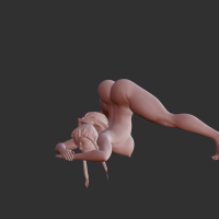 Dark Fantasy Anime Babe NSFW Ertico 3D STL jack o poseArchivo 3D para Impresin 3DCults