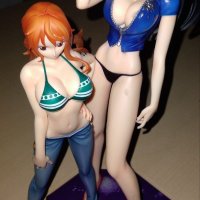 Nami and robin cumtribute anime figure bukkake