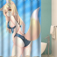 Anime Big Breasts Big Ass Girl Nude Print Shower Curtain Bathroom Supplies Waterproof Bathroom Decoration with Hook : Amazon.ca: Home