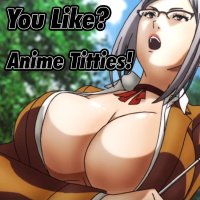 You Like Anime Titties!? Sticker for Sale by RicoCharlie