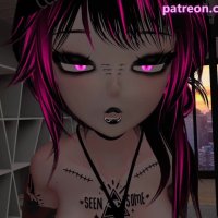 Bratty goth girl is secretly horny for your cock and does whatever you command