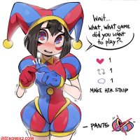 Porn comic Pomni. BlueRedGirl Sex comic hot brunette was