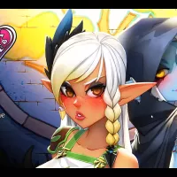 Best Elf Hentai Game Ep 1 Sexy Competition of Dark and Tanned Elf