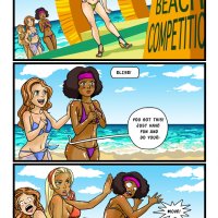The Naked Peaches Comic: Beach