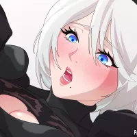 Neir Autonoma Hentai 2B wordt gecreampied in haar strakke anale 2D-animatie