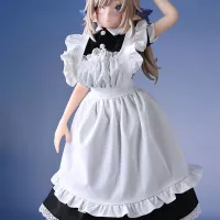 Maid dress for 14 Scale Anime Figures Classic Maid Costume for Dolls