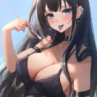 big boobs cleavage anime anime girls bikini