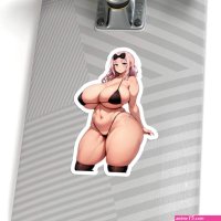 Cute Anime Girl Sexy Curvy Thicc Women Lewd Stickers Fot Laptop Water