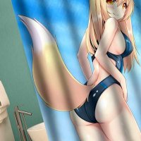 Anime Big Breasts Big Ass Girl Nude Print Shower Curtain Bathroom Supplies Waterproof Bathroom Decoration with Hook : Amazon.ca: Home