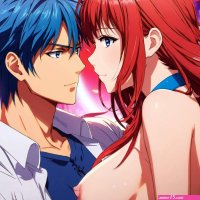 a hot scene in an anime Prompts