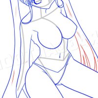 How To Draw A Sexy Anime Girl Sexy Anime Girl Drawing Step by Step by Dawn
