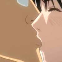 Passionate kissing leads these two anime strangers in to having sex with each other