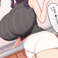 ass women big boobs looking at viewer huge breasts miniskirt pantylines ecchi anime anime girls portrait display Japanese blushing speech bubble
