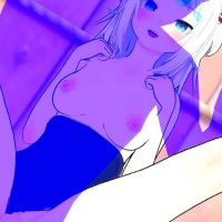 Gawr Gura Intense Sex at the Beach