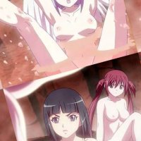 Queens Blade Yuri Bukkake Bathing Anime