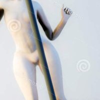 Stripper De Anime Pelado Dançando No Poste Ilustraço Stock