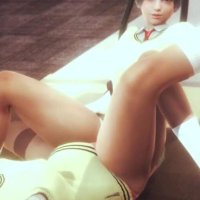 lesbian after school scissoring on bed