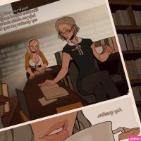 Porn comic The Library. Chapter 1. InCase. Sex comic beauties and a