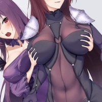 HD wallpaper: anime anime girls boobs big boobs boob grab Fate series