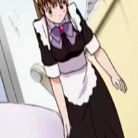 Anime maid gets wet pussy fantasizing