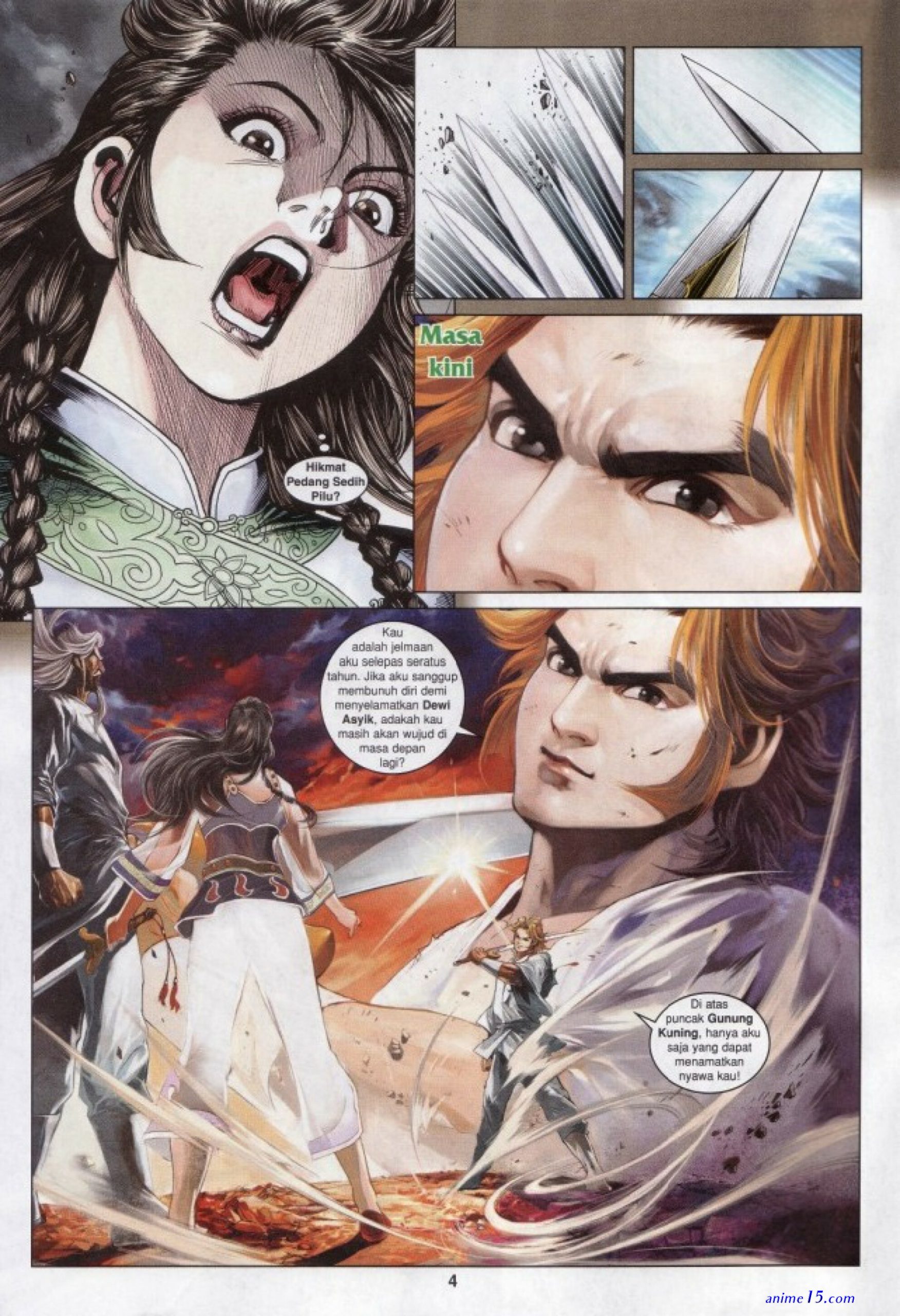 manga jelmaan patung dewa