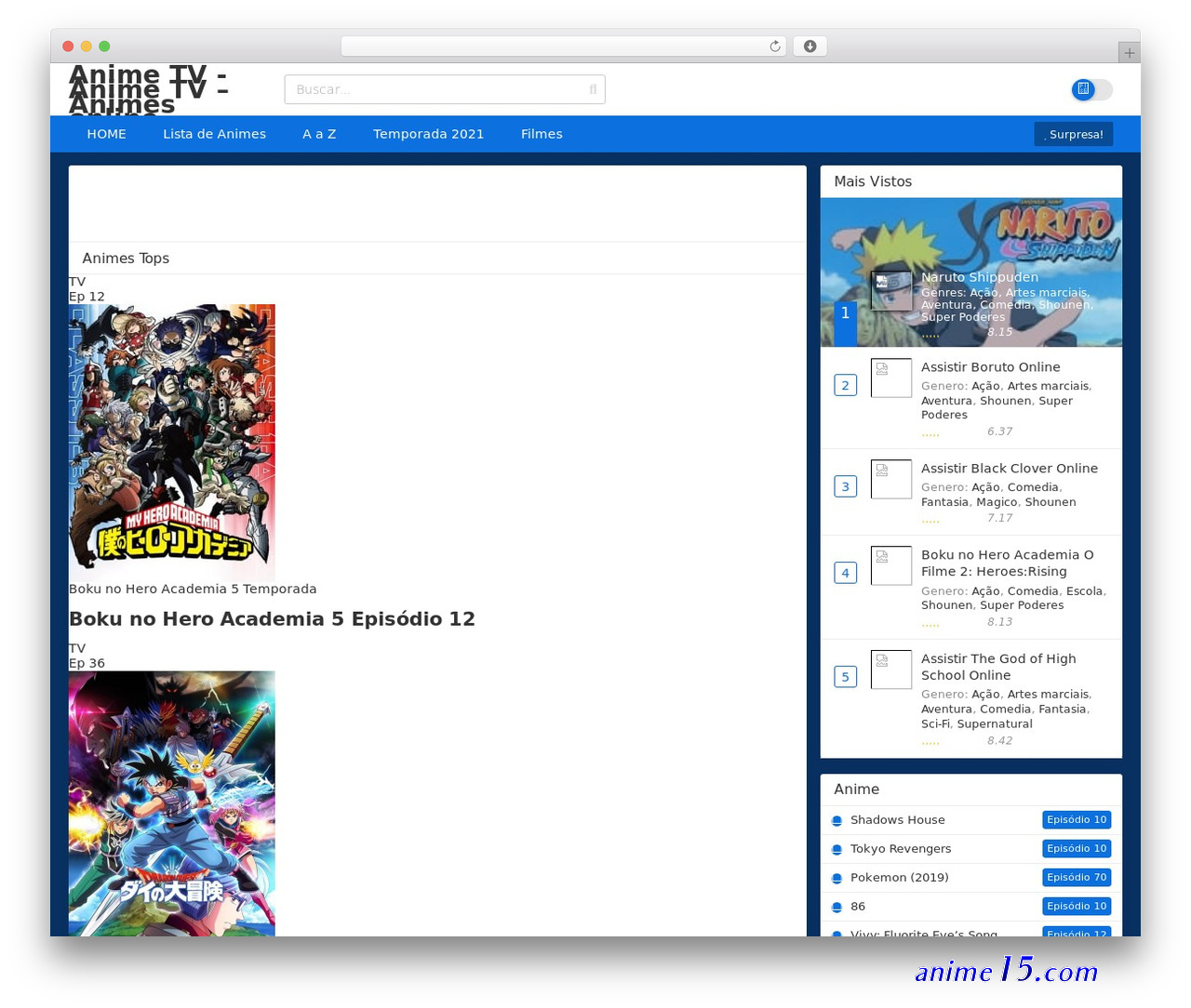 anime tv online assistir