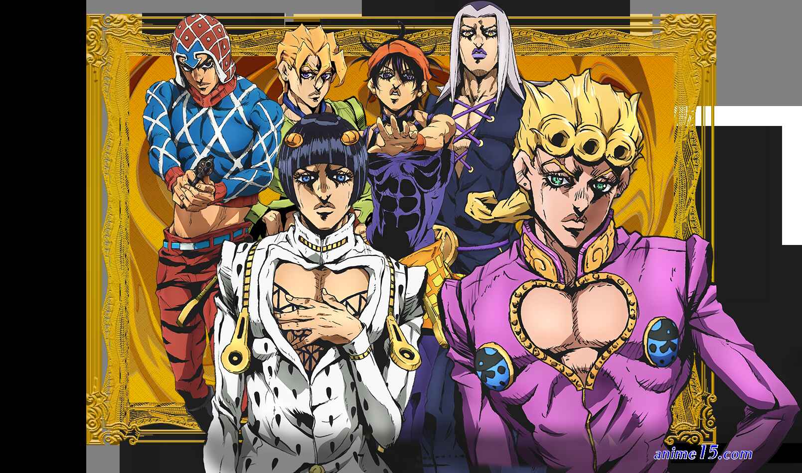 jojo bizarre adventure golden wind anime fenix ver