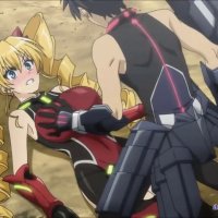 touching anime girl boobs