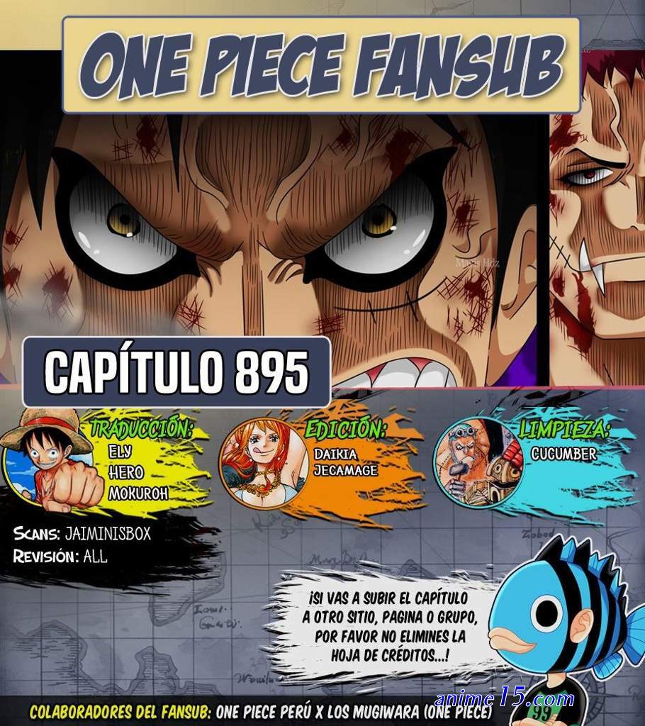 one piece capítulo 895