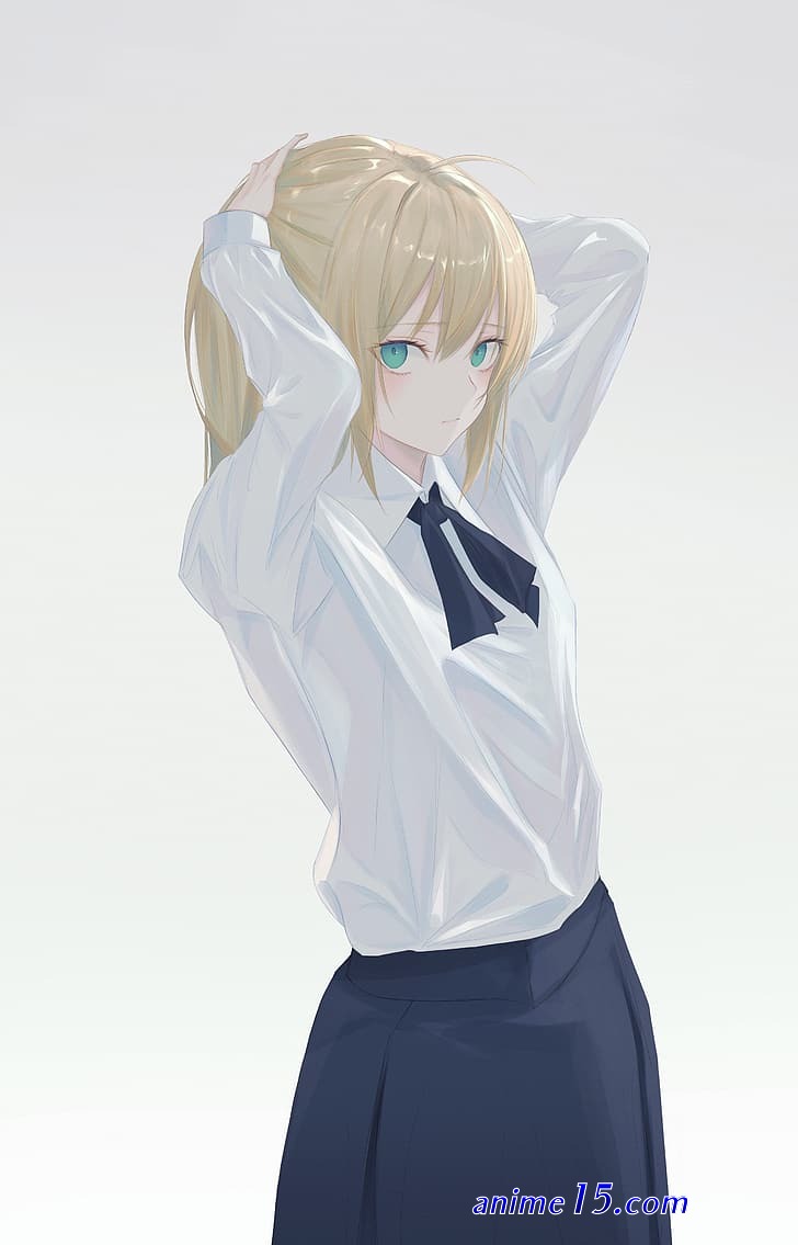touching anime girl boobs