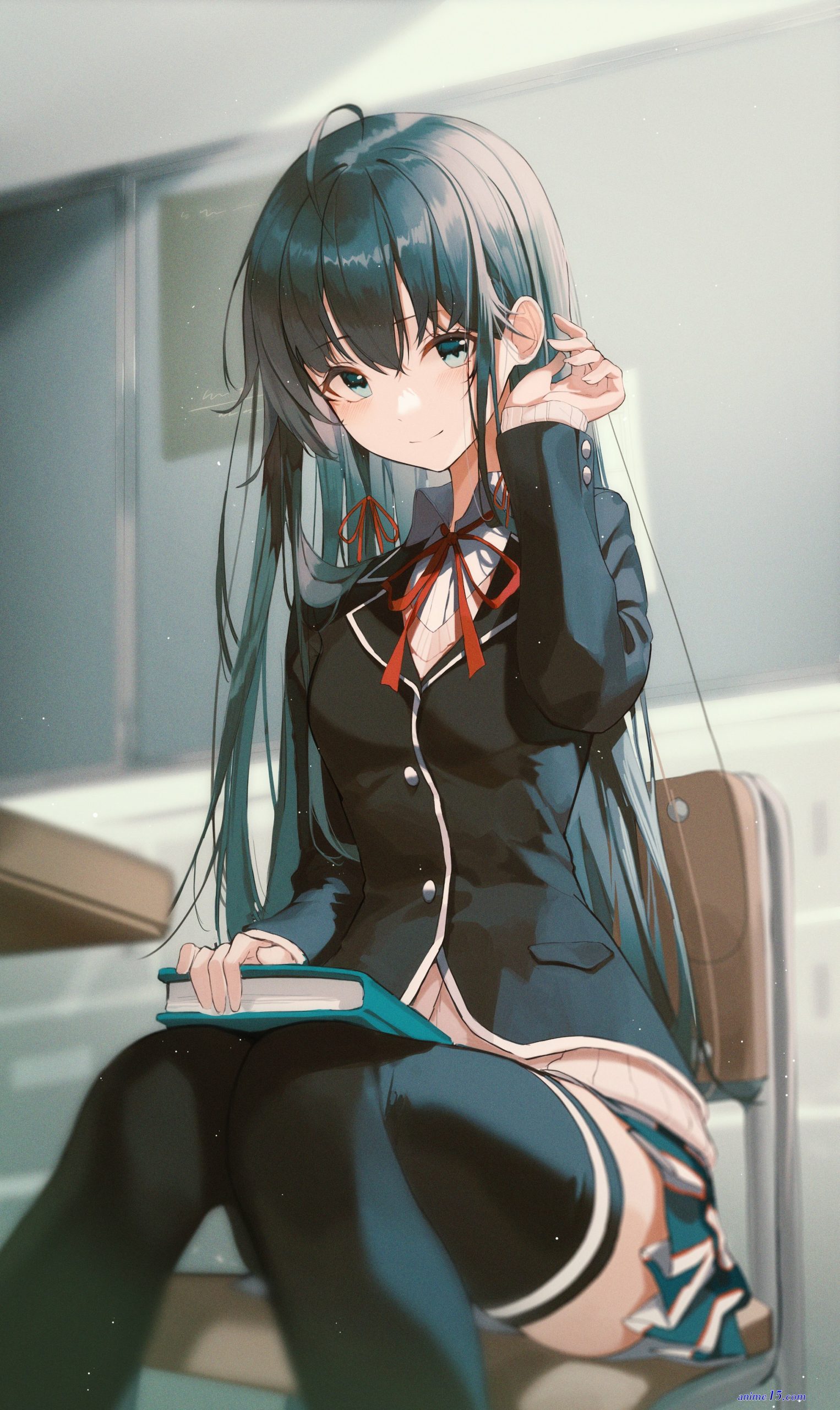 touching anime girl boobs