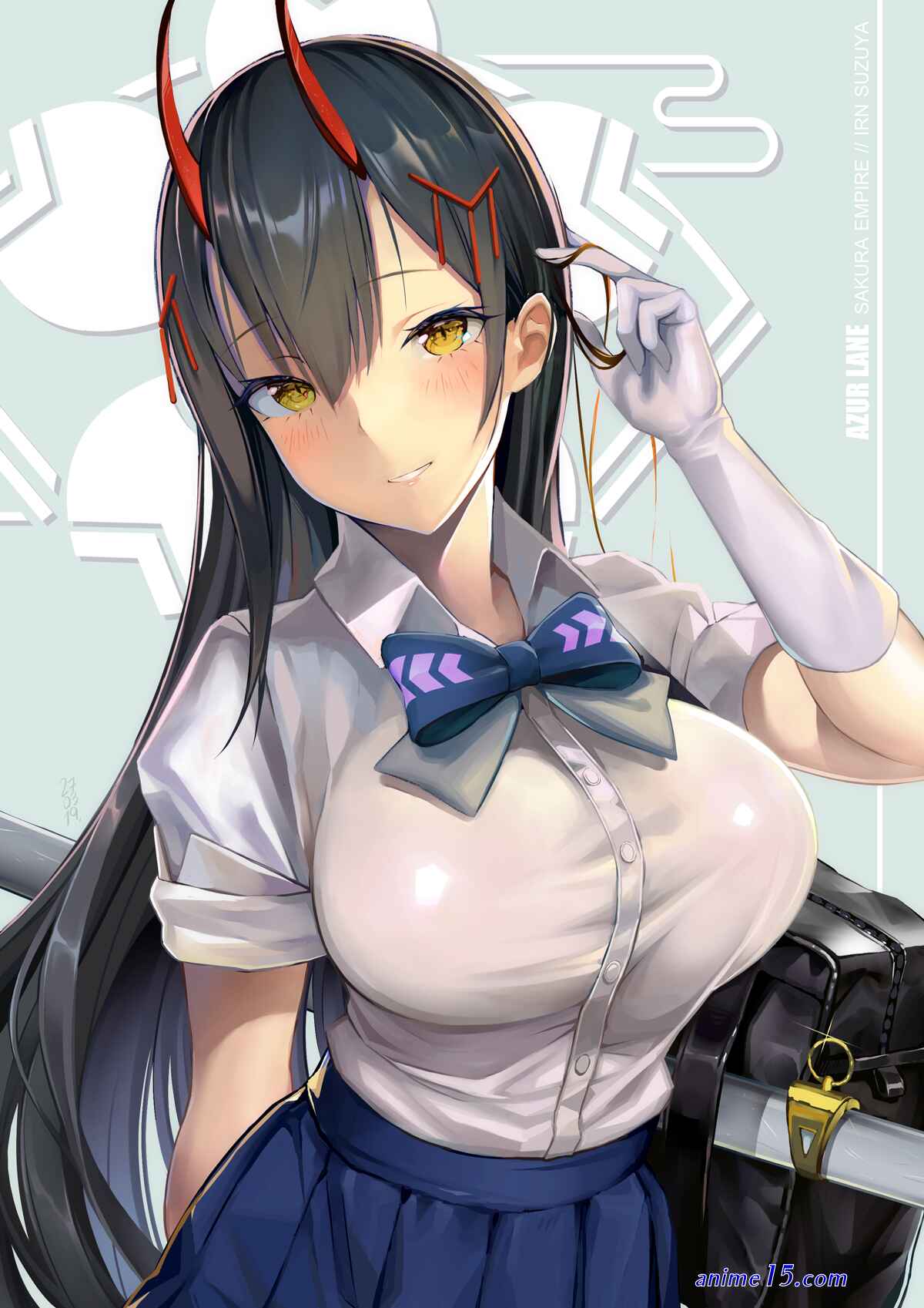 touching anime girl boobs