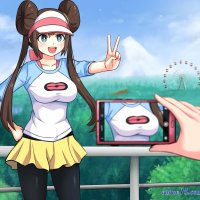 touching anime girl boobs