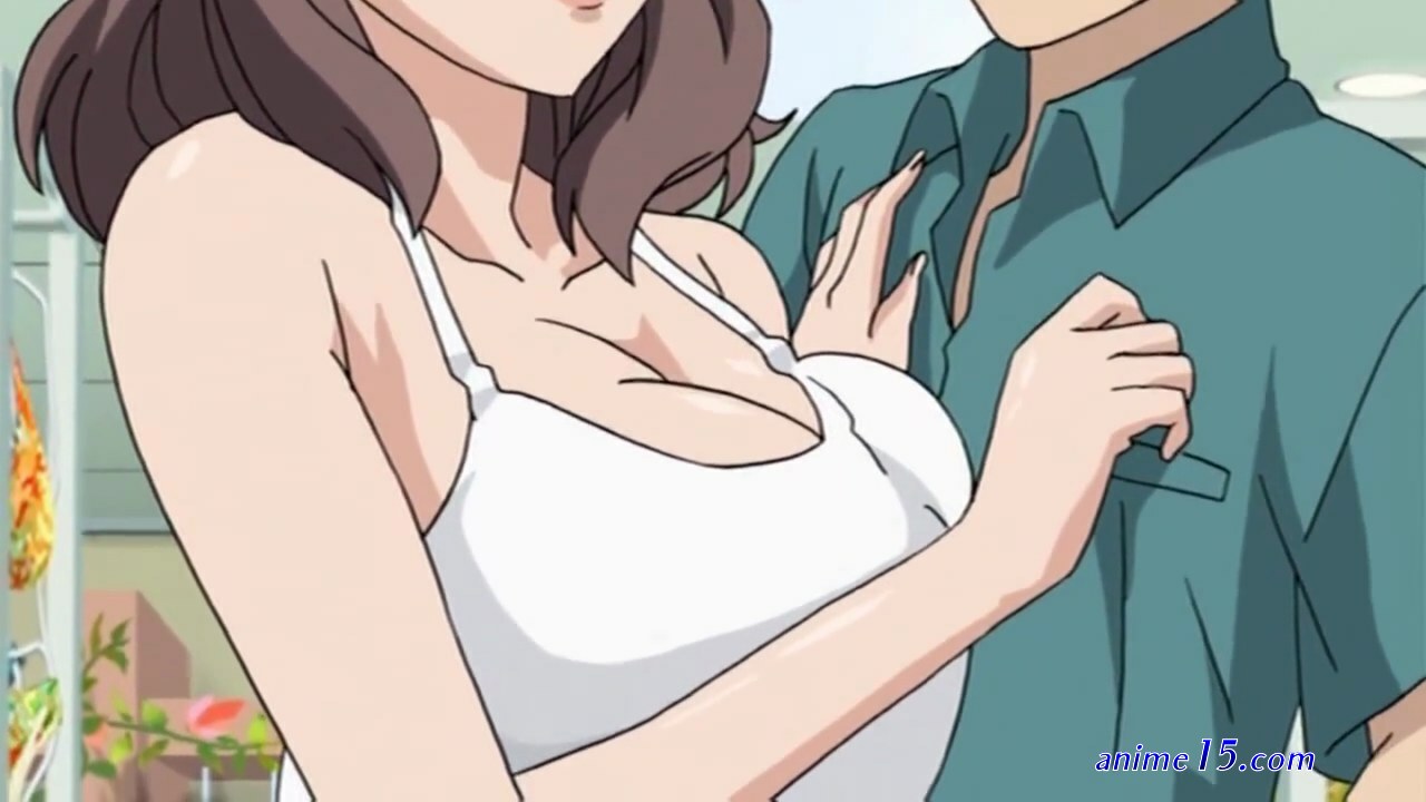 touching anime girl boobs