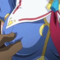 touching anime girl boobs