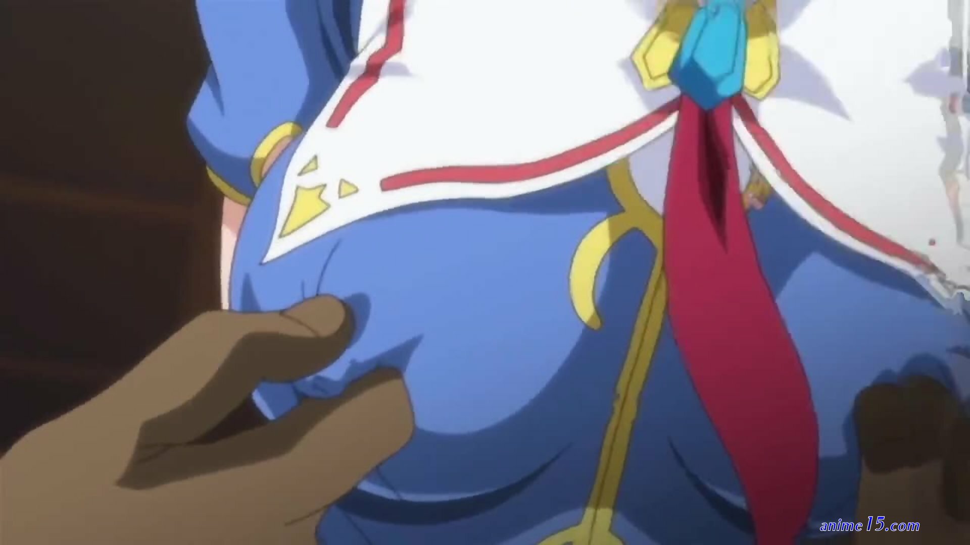 touching anime girl boobs