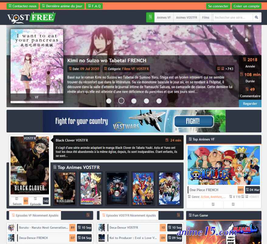 vostfree anime vf et vostfr