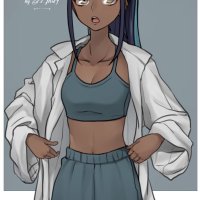 casual nessa in anime fanart
