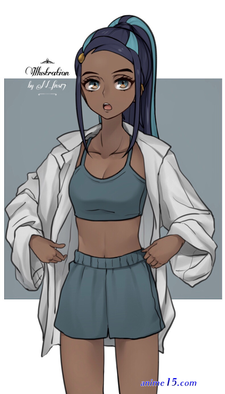 casual nessa in anime fanart
