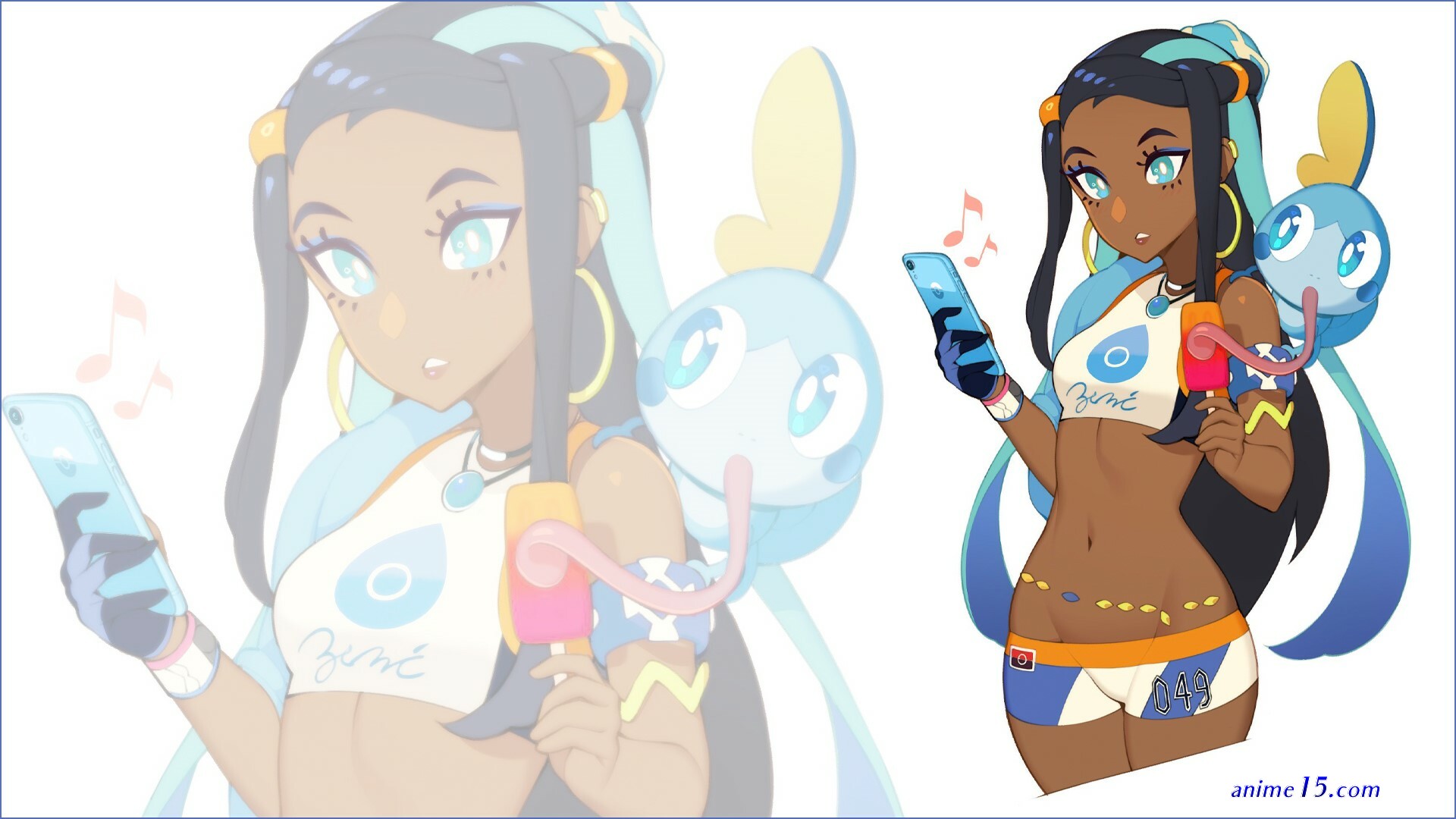 casual nessa in anime fanart