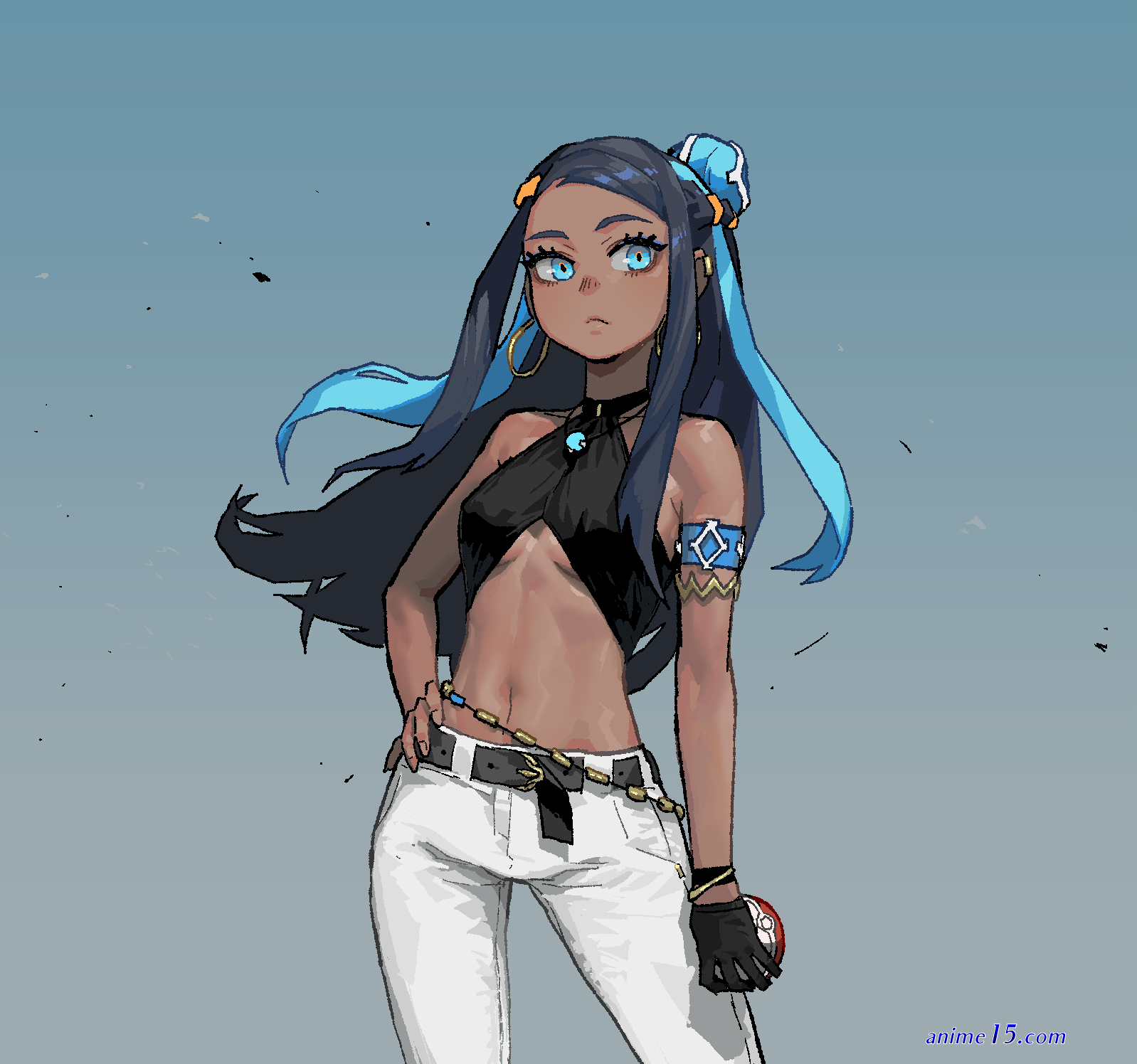 casual nessa in anime fanart